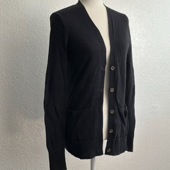 Hollister Sweaters - Hollister Classic Black Button-Up Cardigan Sweater Size XS